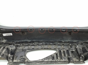  Rear bumper and its parts (set) 