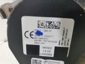  Ceinture de sécurité arrière 